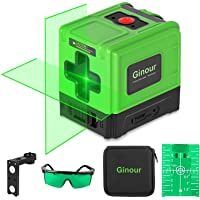 Nivel Láser 30M- Ginour Nivel Láser Autonivelante- USB Carga- 2 Láser Módulo Línea Cruzado- IP54- Función de Pulso…